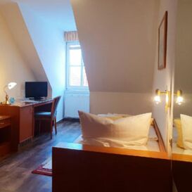 Single room in the Hotel Peenebrücke in Wolgast